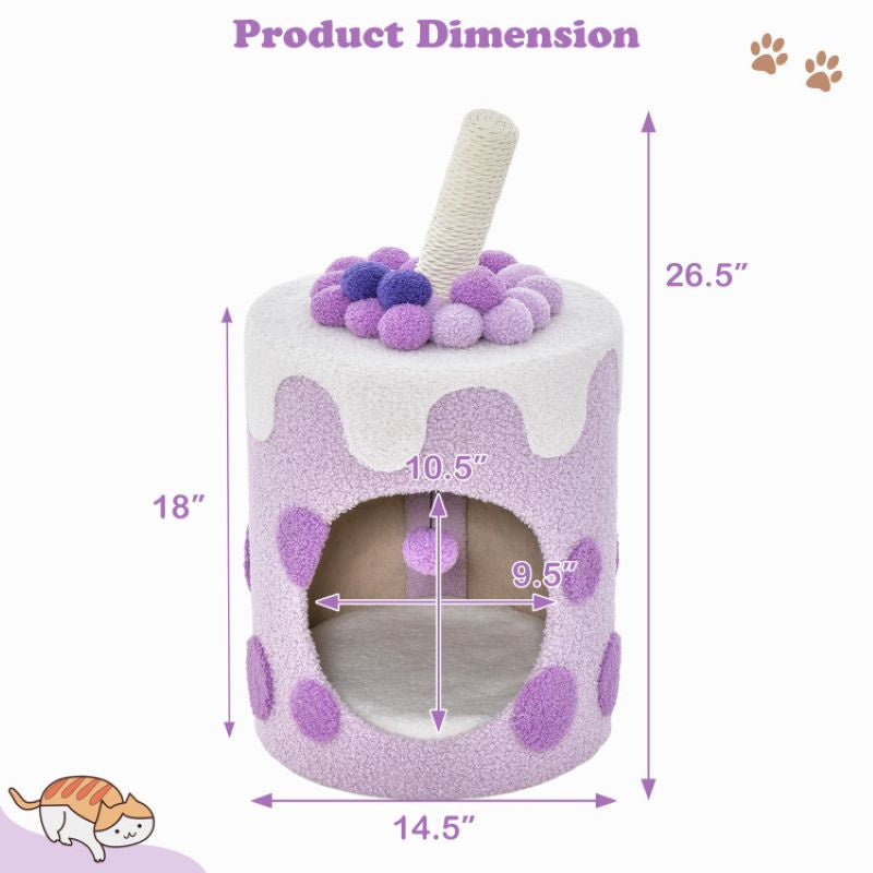 New Cute Cat Tree Tower with Scratching Post