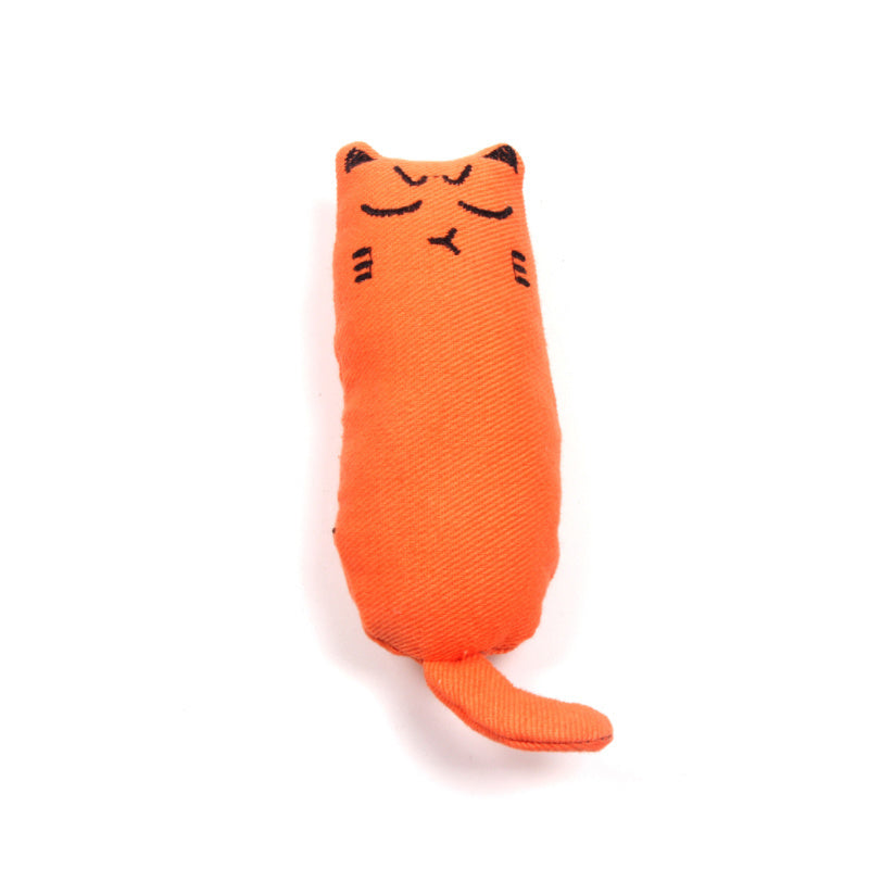 Catnip Toy; Cat Chew Toy Bite Resistant Catnip Toys; pack of 3; Catnip Filled Cartoon Mice Cat Teething Chew Toy
