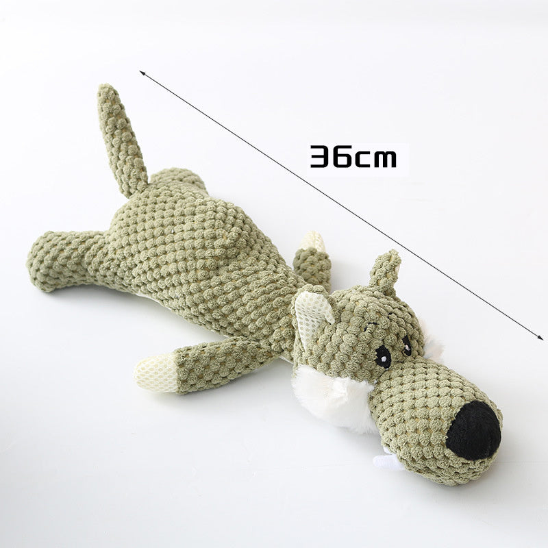 Plush Cartoon Puppy Dog Toy Pet Dog Chew Squeak Toys For Small Dogs Teeth Grinding Pet Products Dog Accessories
