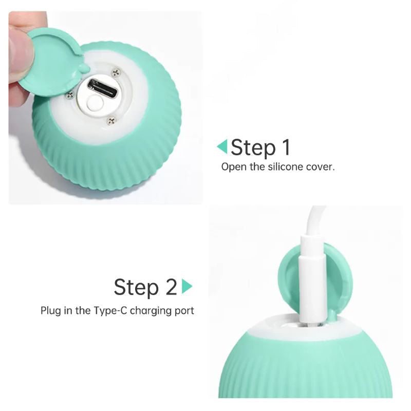 Pet Toy  Automatic Rotating Ball Cat Teasing Ball