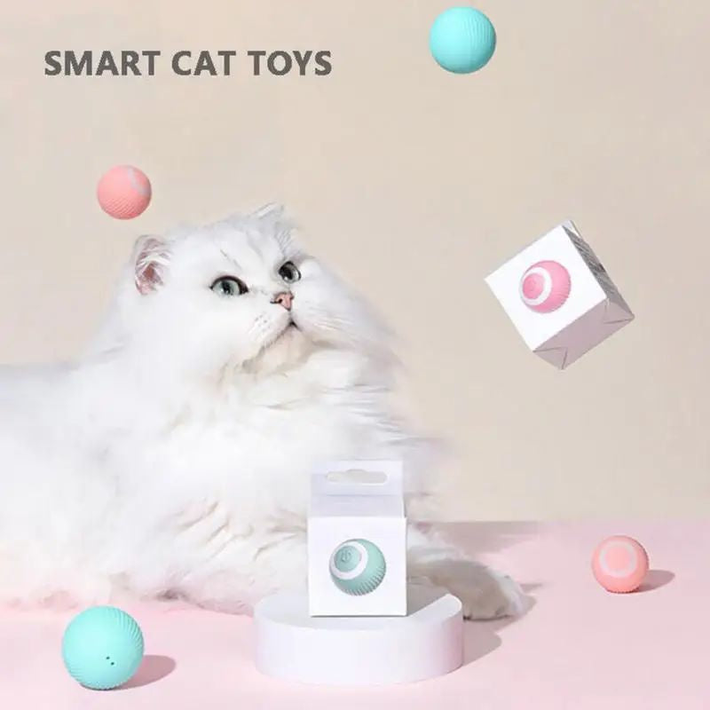 Pet Toy  Automatic Rotating Ball Cat Teasing Ball