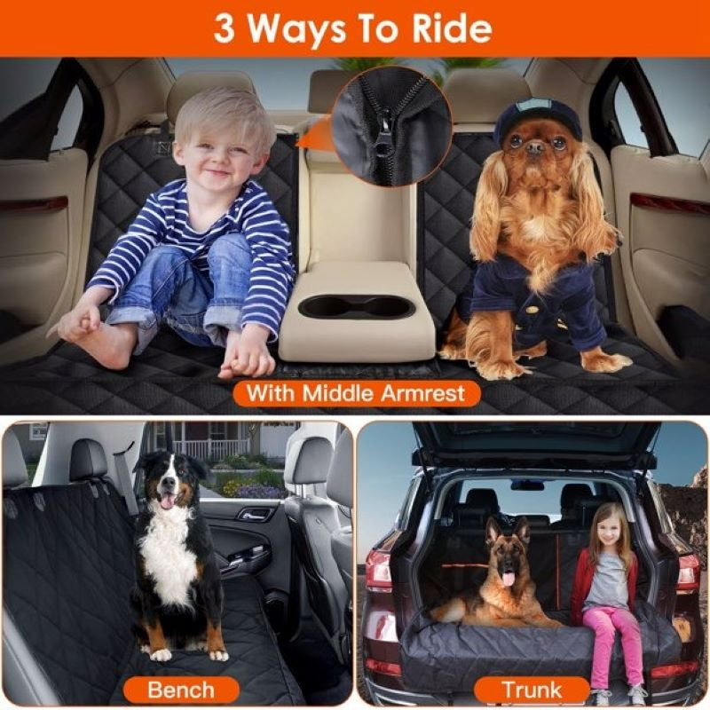 Waterproof Pet Car Seat Cover Protector for Cars/ Trucks/SUVs