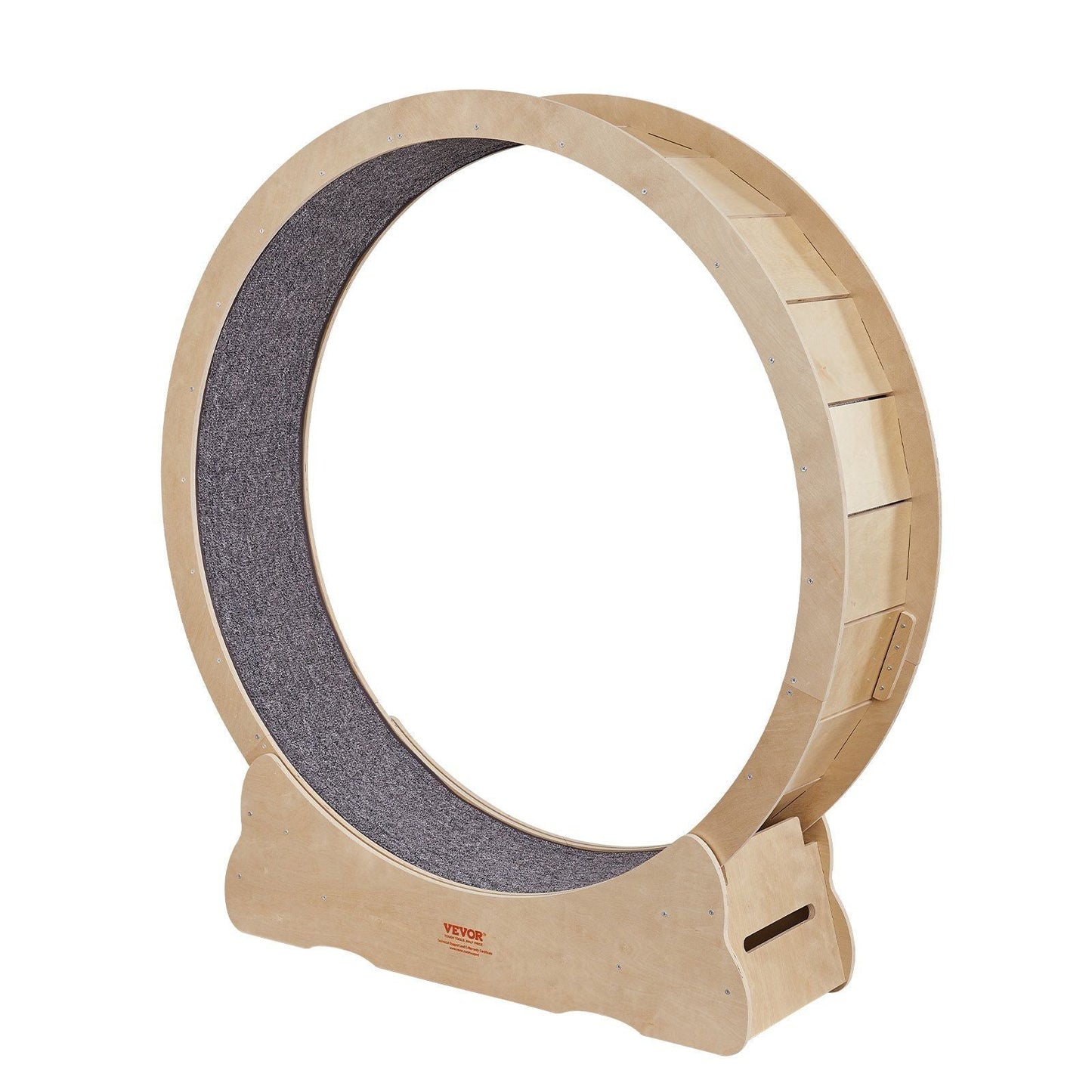 VEVOR Cat Exercise Wheel, Large Cat Treadmill Wheel for Indoor Cats, 52 inch Cat Running Wheel with Detachable Carpet and Cat Teaser for Running/Walking/Training, Suitable for Most Cats