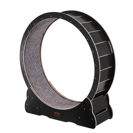 VEVOR Cat Exercise Wheel, Large Cat Treadmill Wheel for Indoor Cats, 43.3 inch Cat Running Wheel with Detachable Carpet and Cat Teaser for Running/Walking/Training, Suitable for Most Cats