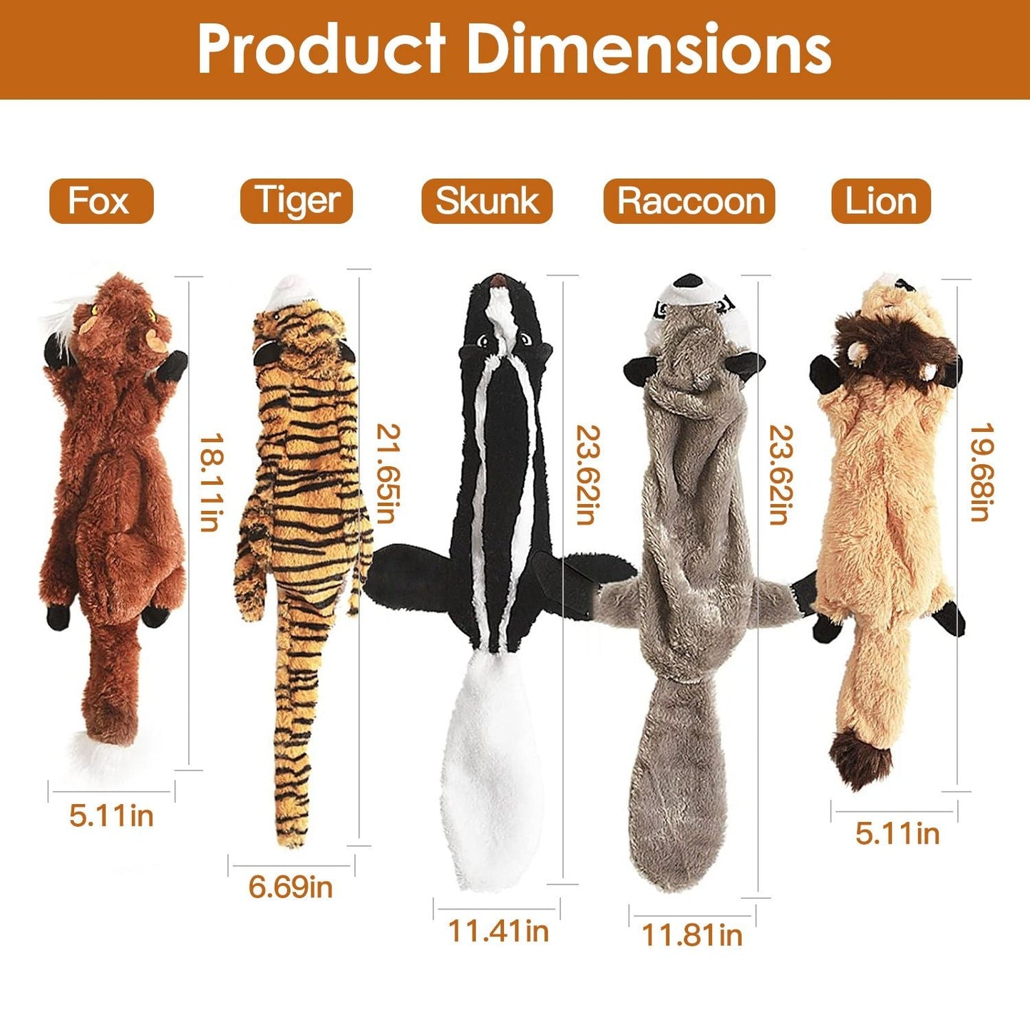 5Pcs Multi-Color Squeaky No Stuffing Dog Toys With Squeaky Balls Dog Teething Training Interactive Dog Toys for Aggressive Chewers for Small Medium and Large Dogs