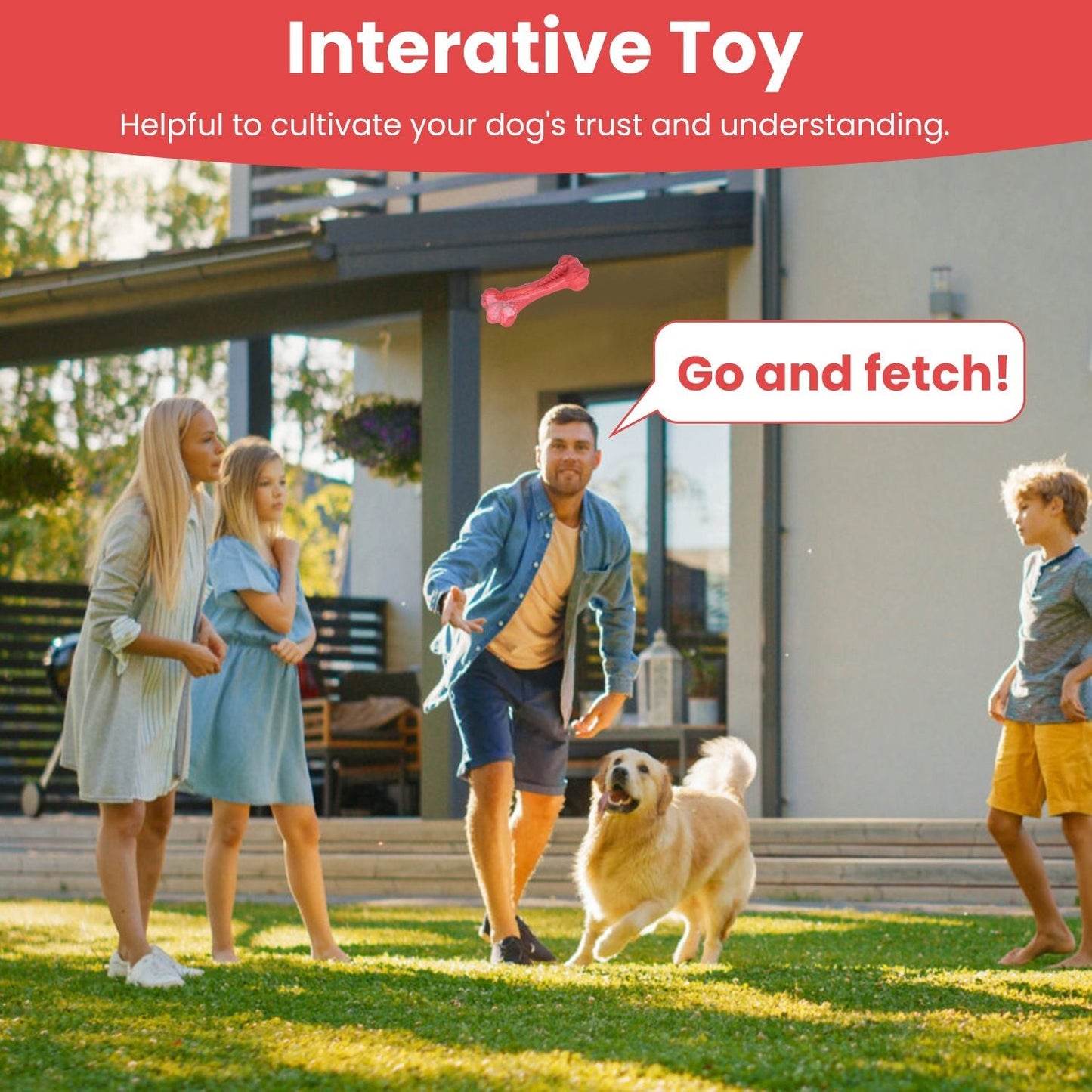 Dog Chew Toy Dog Teething Toy Dog Chew Bone with Beef Flavor Suitable for Aggressive Chewers Small Medium Large Dogs