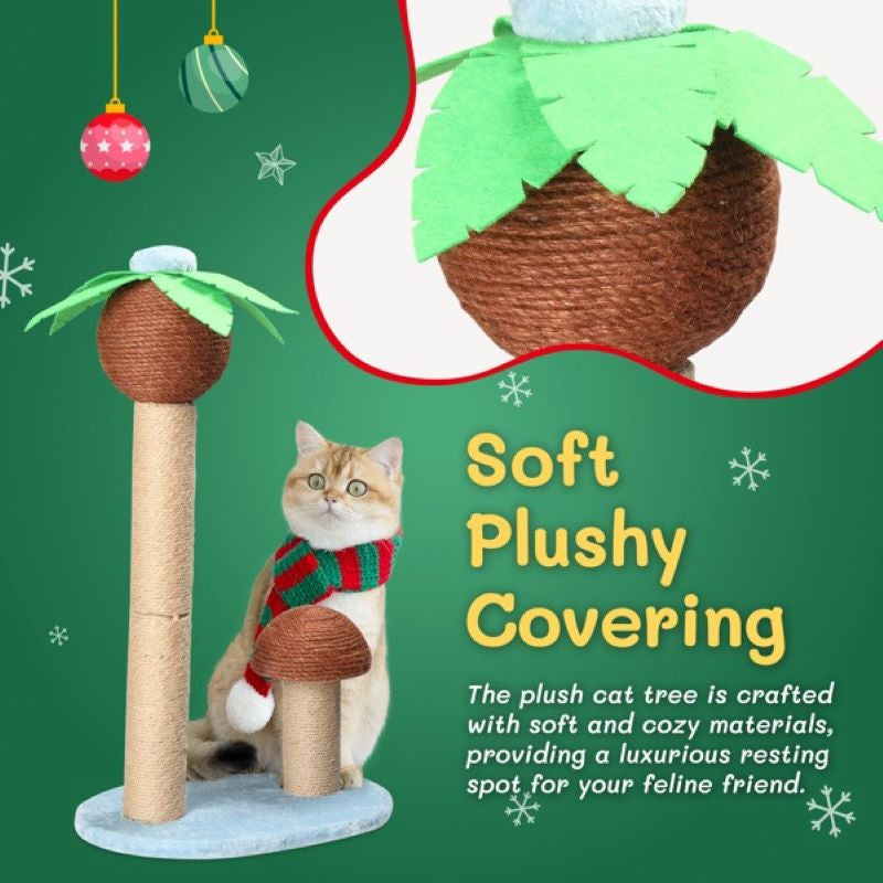 Cat Scratching Post with Natural Sisal Posts for Indoor Cats Game