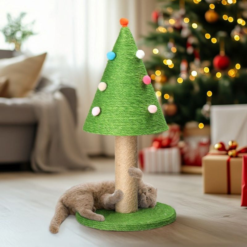Cat Scratching Post with Natural Sisal Posts for Indoor Cats Game