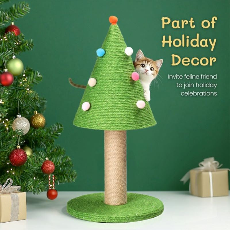 Cat Scratching Post with Natural Sisal Posts for Indoor Cats Game