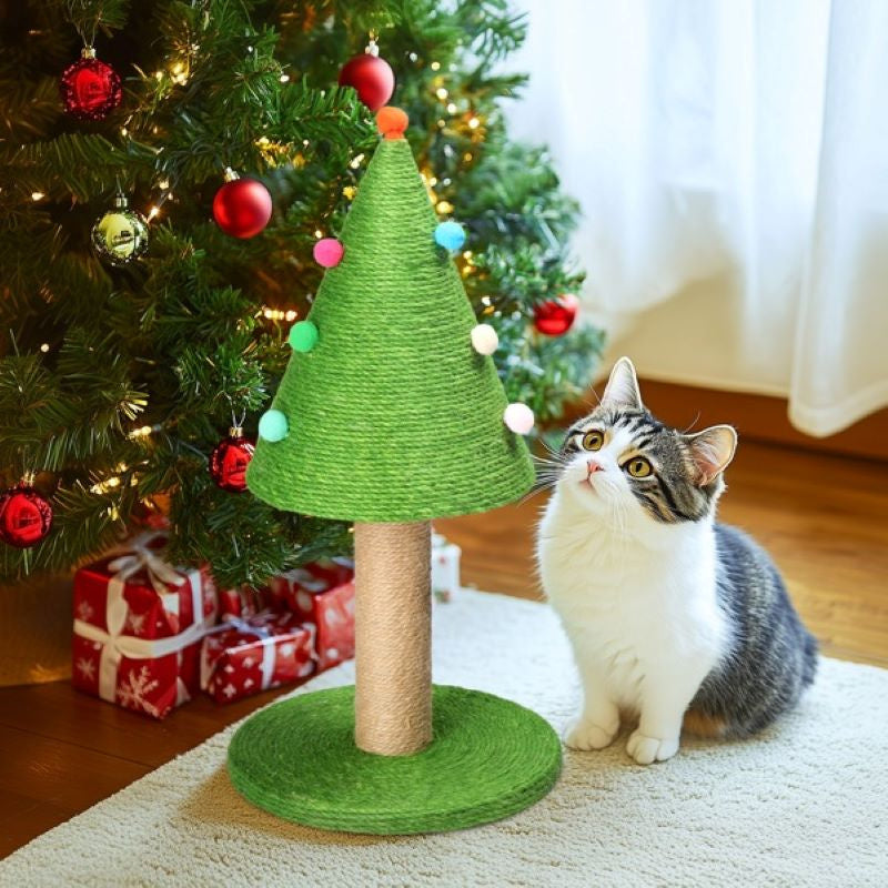 Cat Scratching Post with Natural Sisal Posts for Indoor Cats Game