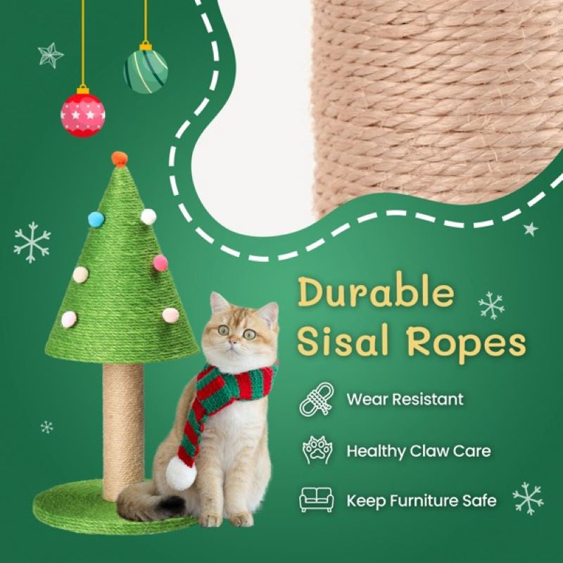 Cat Scratching Post with Natural Sisal Posts for Indoor Cats Game
