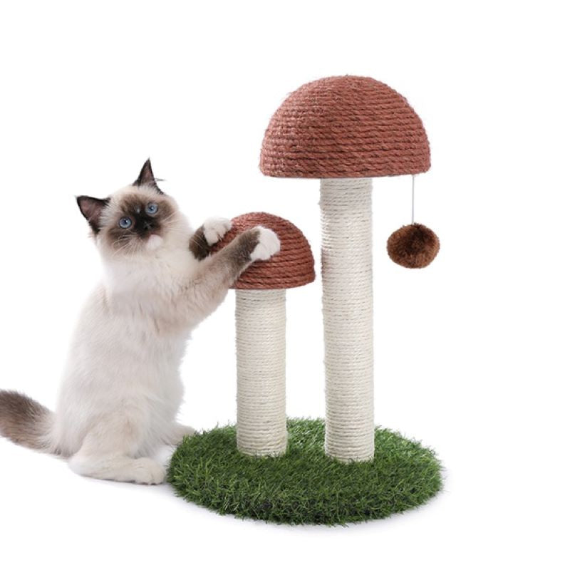 Cat Scratching Post with Natural Sisal Posts for Indoor Cats Game
