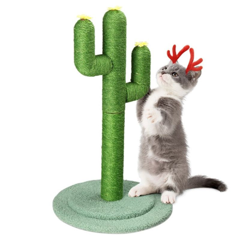 Cat Scratching Post with Natural Sisal Posts for Indoor Cats Game