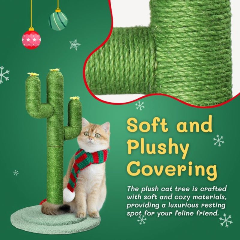 Cat Scratching Post with Natural Sisal Posts for Indoor Cats Game