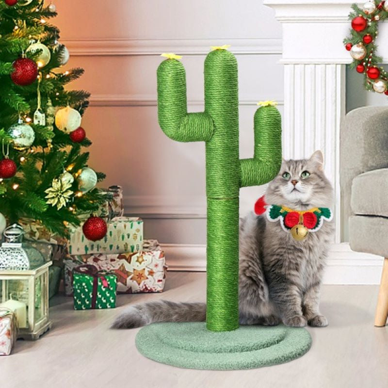 Cat Scratching Post with Natural Sisal Posts for Indoor Cats Game