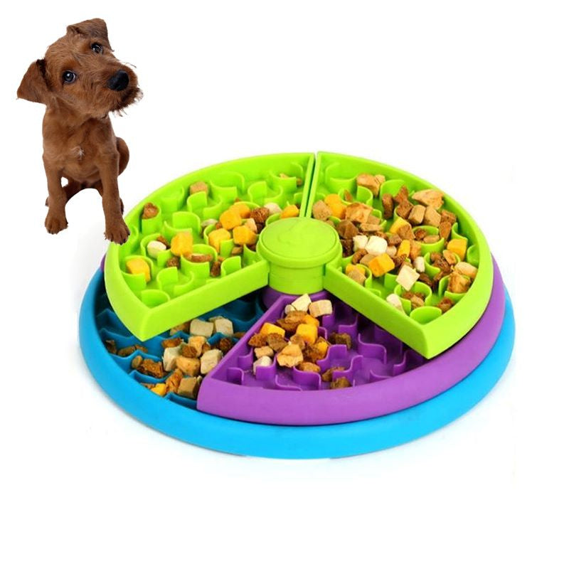 Pet Slow Food Feeder Interactive Toy for Anti Choking Bowl