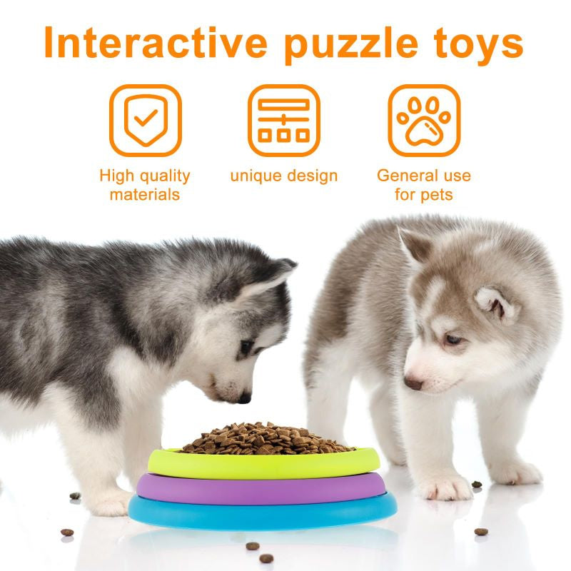 Pet Slow Food Feeder Interactive Toy for Anti Choking Bowl
